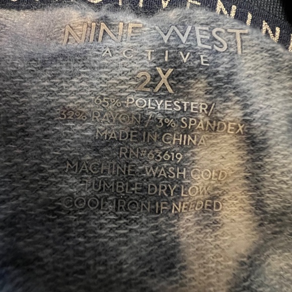 Nine West 2X Active Super Soft Hoodie - Picture 5 of 5